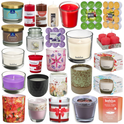 WiTaP™ - 8 kg Duft Kerzenset: Duftgläser Stumpenkerzen Teelichter - MIX Düfte gemischt