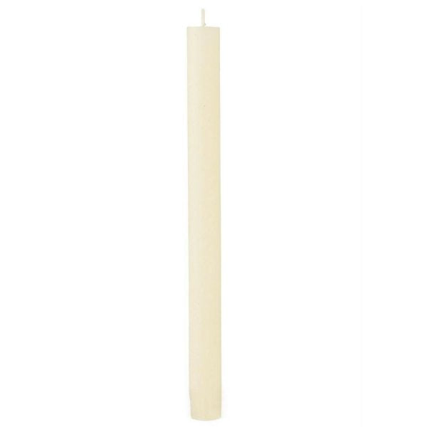 24 Stk Rustik Stabkerzen 270x23mm durchgefärbt Dinnerkerzen