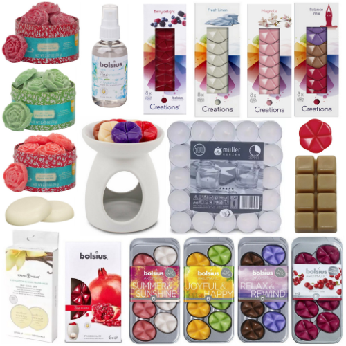 WiTaP™ - 240 tlg. Überraschung Duftset: 139 Duftwachs + 100 Teelichter + Duftlampe