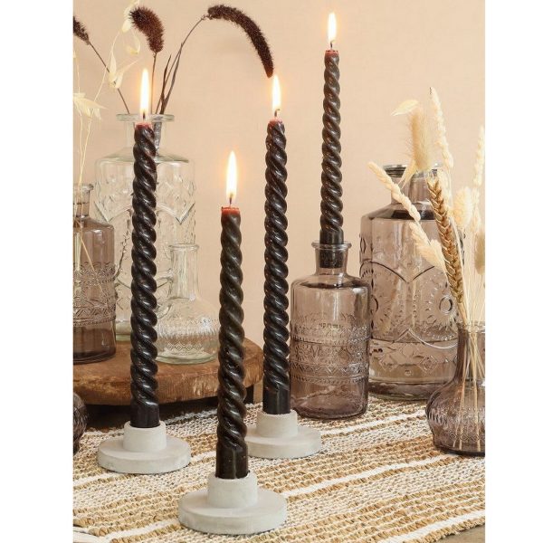 40 Twist Spiralkerzen 19cm Spitzkerzen Renaissancekerzen gedreht (10 Pack x 4er)