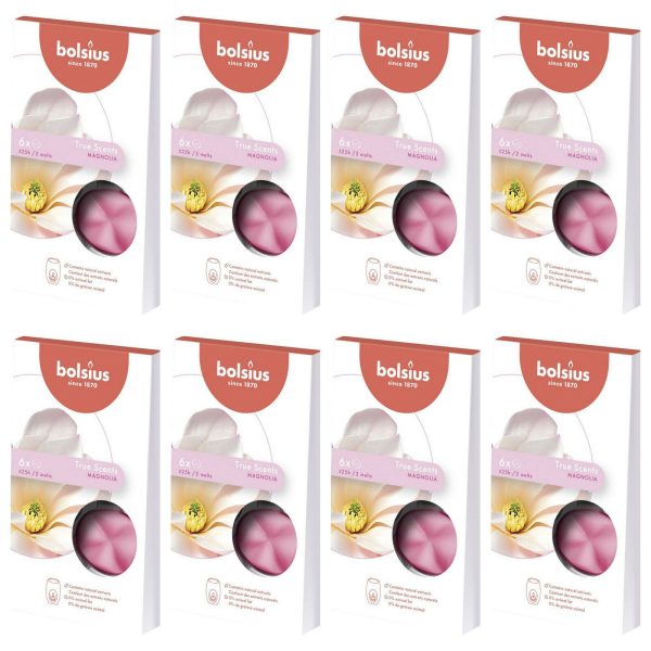 48 Bolsius Aromatic True Scents Wax Melts Duft Schmelzblüten (8x6er)