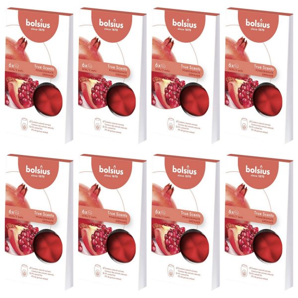 48 Bolsius Aromatic True Scents Wax Melts Duft Schmelzblüten (8x6er)