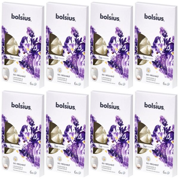 48 Bolsius Aromatic True Scents Wax Melts Duft Schmelzblüten (8x6er)