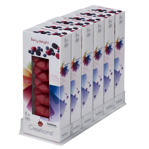 48 Bolsius Creations Schmelzblüten Duftblüten Wax Melts (6x8er)