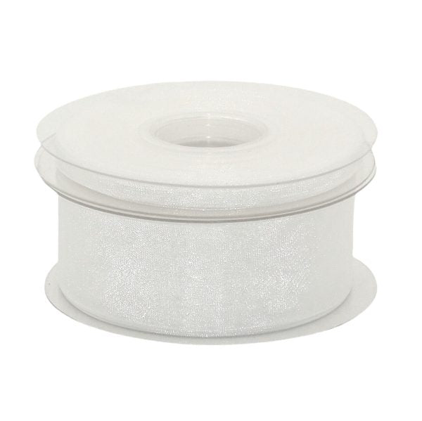 50 Meter Organzaband 6mm/40mm Chiffonband Dekoband