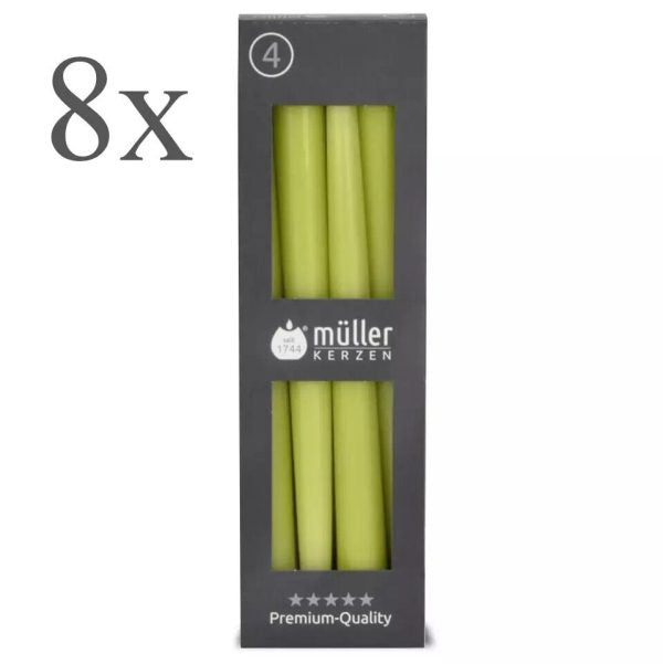 32 Müller Spitzkerzen 245x22mm Tafelkerzen Leuchterkerzen (8 Pack x 4er)