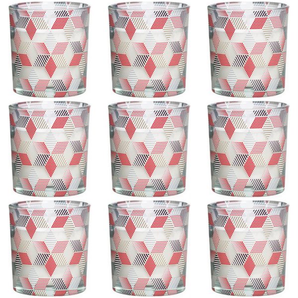 12 Stk Bolsius Duftgläser 80x72mm Duftkerzen im Glas Kerzenglas Cranberry (12er Pack)