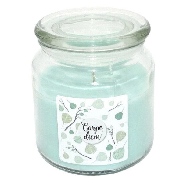 Duftkerze im Glas 110x100mm Mittelgroße Kerzenglas mit Deckel Bonbonglas Wachs