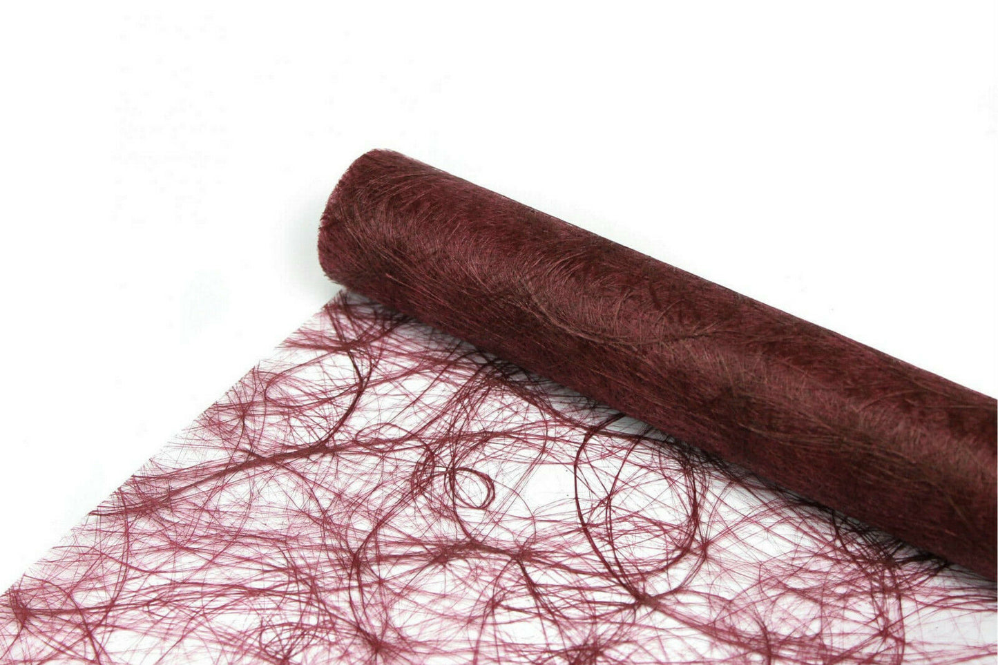 Sizoweb Tischband 25m x 30cm (0,99 - 1,14 €/m) Tischläufer Dekoration Tisch-Deko - Bordeaux (Weinrot) 3580