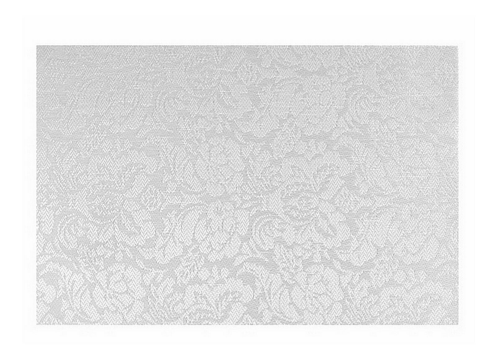 Tischset Platzset 45x30cm PVC Blumen Design (Creme-Silber)