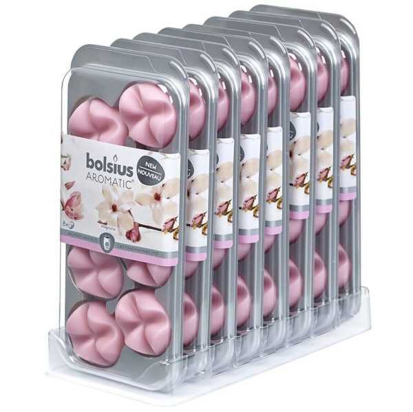 64 Bolsius AROMATIC Wax Melts Duft Schmelzblüten (8x8er)