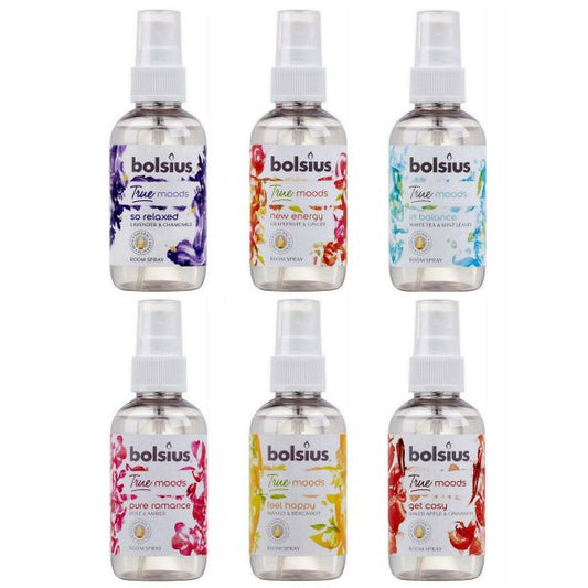 Bolsius Duftzerstäuber Raumspray 75ml  Aromatic True Moods Düfte transparent