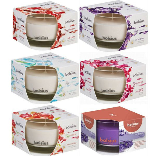 6 Bolsius True Scents Duftgläser 90x63mm Duftkerzen im Glas Kerzenglas (6 Stück)