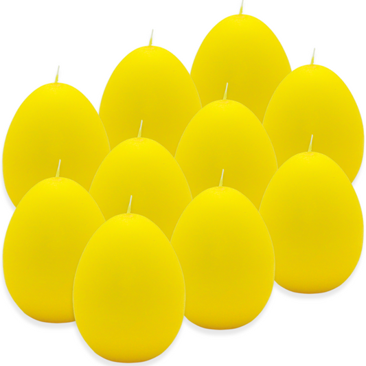 10 Bolsius Eierkerzen 90x70mm Ei Kerze groß Ostern Deko in Eiform (10er Pack)
