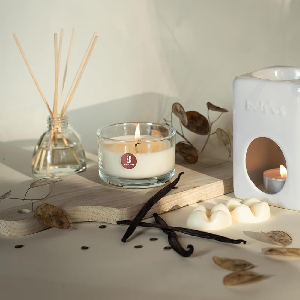 6er Set Bolsius True Scents Duftgläser 80x50mm Duftkerzen Kerzenglas - Fresh Cotton