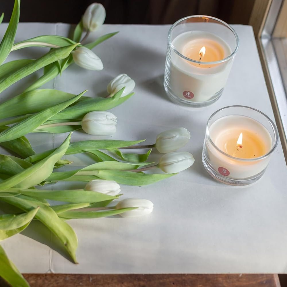 6er Set Bolsius True Scents Duftgläser 80x50mm Duftkerzen Kerzenglas - Fresh Cotton