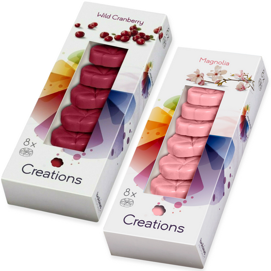 8er Pack Bolsius Creations Schmelzblüten Duftblüten Wax Melts