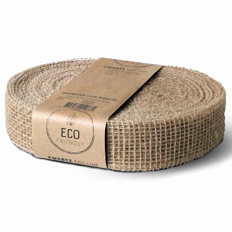 40 Meter Juteband 5cm breit Dekoband Rolle