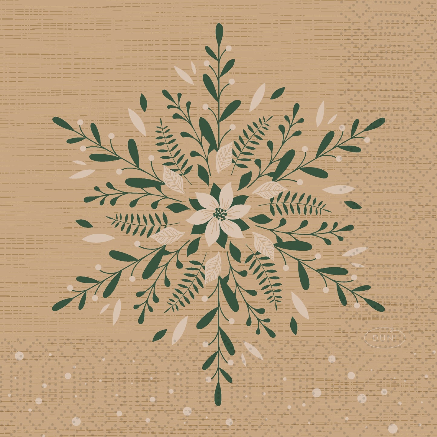 1.000 Stk Duni Papierservietten 33x33cm 3-lag. Zellstoff Natural-Charm braun