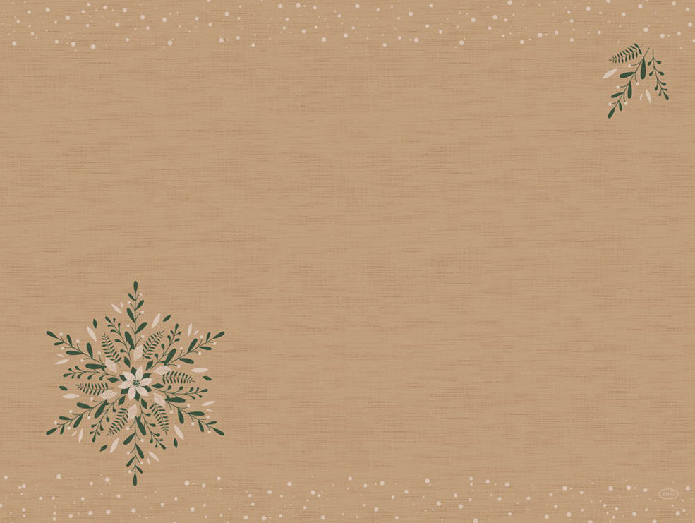 500 Stk Dunicel Tischsets 40x30cm Platzset Weihnachten Natural-Charm braun (5x100)