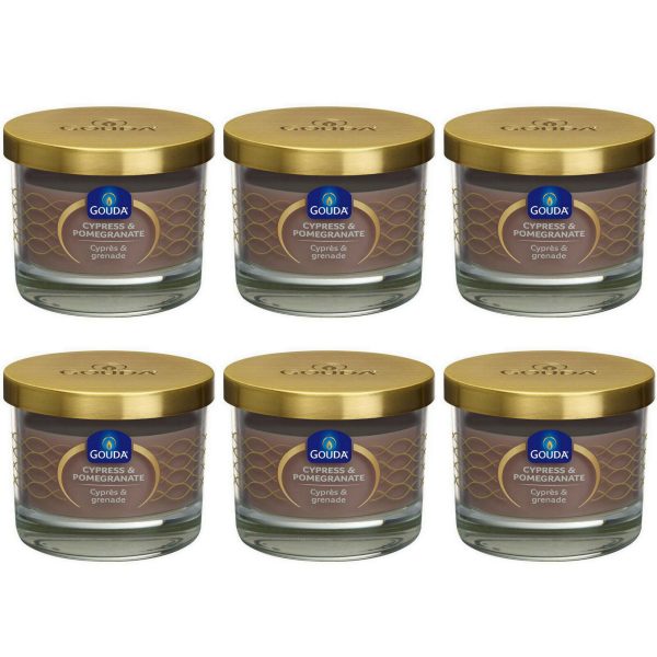 6 Gouda Duftgläser 80x68mm Duftkerzen im Glas Kerzenglas mit Deckel (6 Stück)