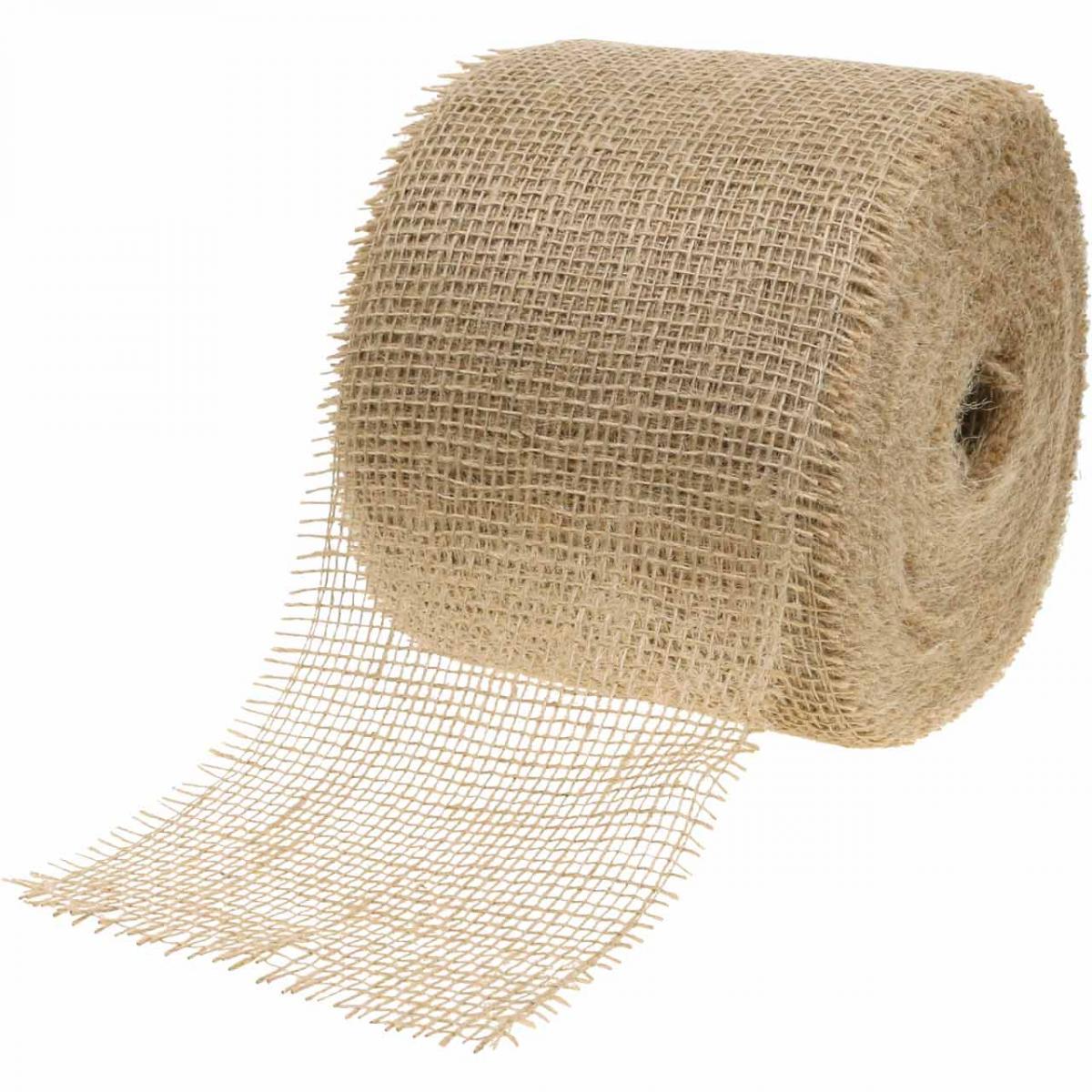 40 Meter Juteband 5cm - 15cm breit Tischband Rolle - Natur