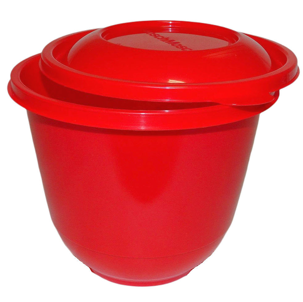 100 Mehrweg PP Schalen mit Deckel 1200ml 150x120mm Nudelschüssel rund Rot