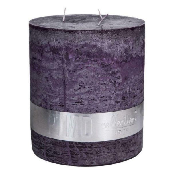 PTMD 3-Docht Kerze 180x160mm Rustic Stumpenkerze XXL Mehrdochtkerze