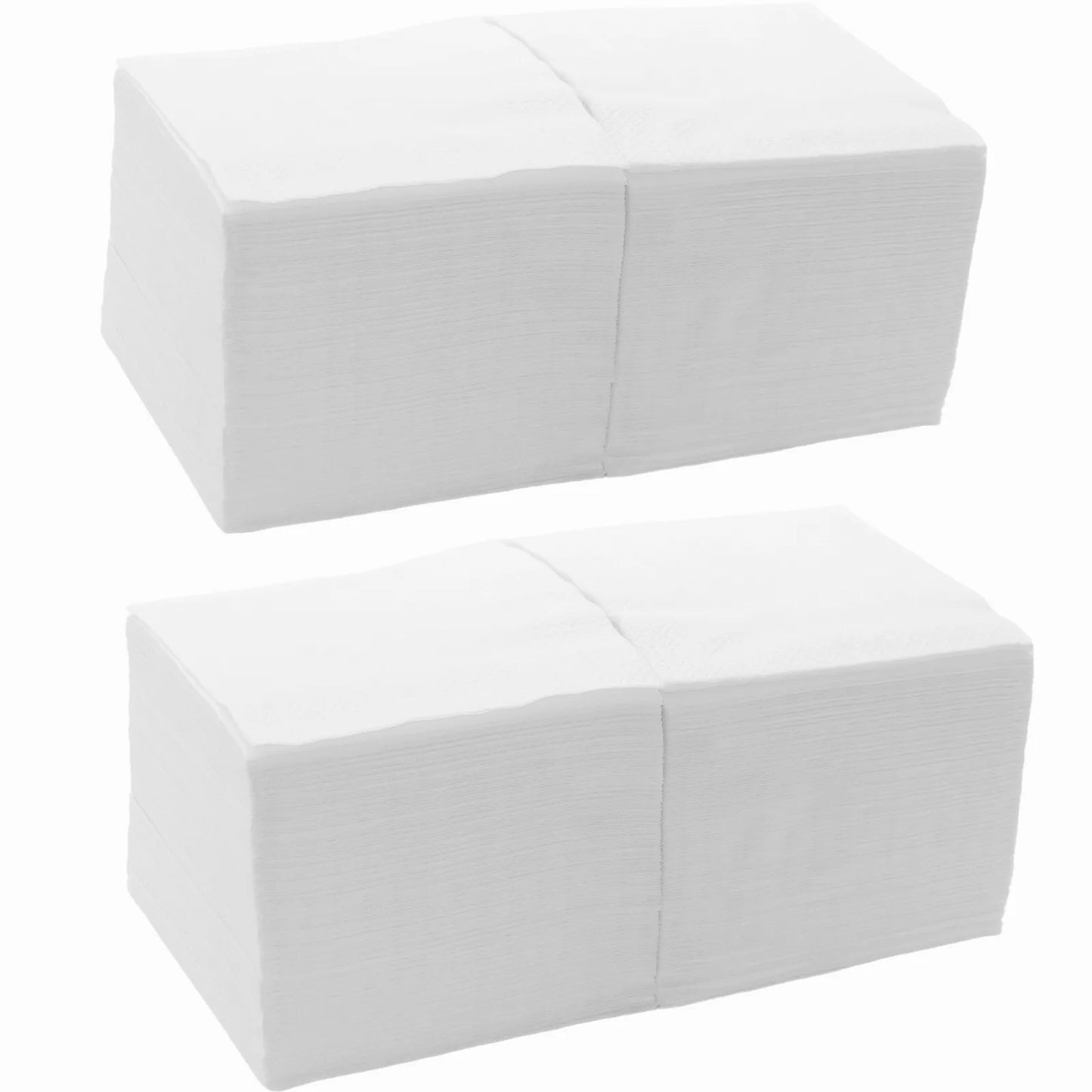 1.800 Servietten 33x33cm 1-lagig Papierservietten - Weiß (24x75)