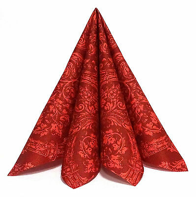 240 Stück Zellstoff Dinner Servietten 40x40 cm 3-lagig Tissue-Qualität Ornament