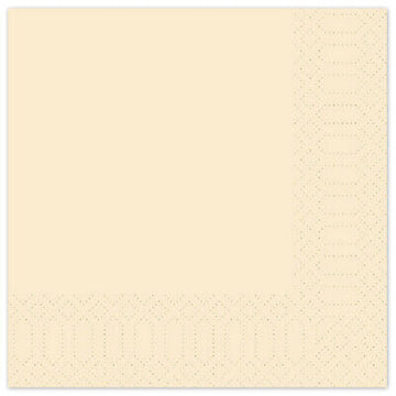 1.000 Zellstoff Servietten 33x33cm 3-lagig Papierservietten - Creme (10x50)