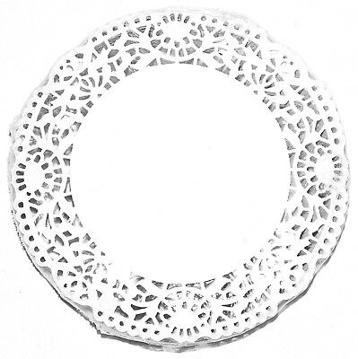 250 Stück Tortenspitzen Tortenpapier Untersetzer Tellerdeckchen Ø 15 cm weiß
