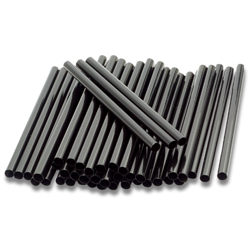 1.000 Mehrweg Trinkhalme Plastik 150x8mm Cocktail Strohhalme wiederverwendbar (4x250er) schwarz