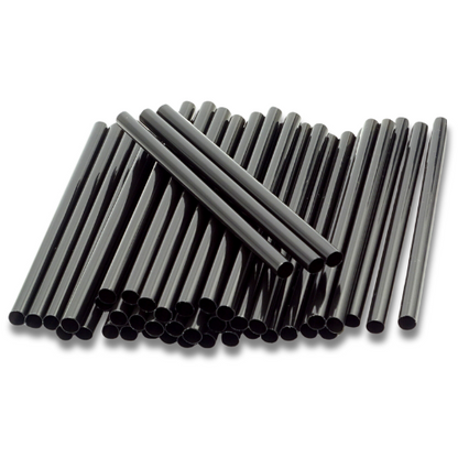 1.000 Mehrweg Trinkhalme Plastik 150x8mm Cocktail Strohhalme wiederverwendbar (4x250er) schwarz