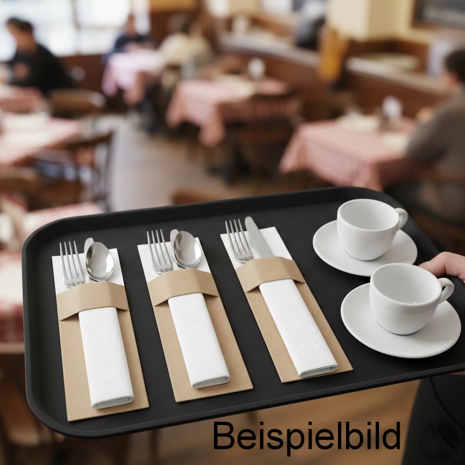 1.500 Stück Papierservietten – 1/12 Falz – 33x33cm Servietten Schmal lose im Karton - Weiß