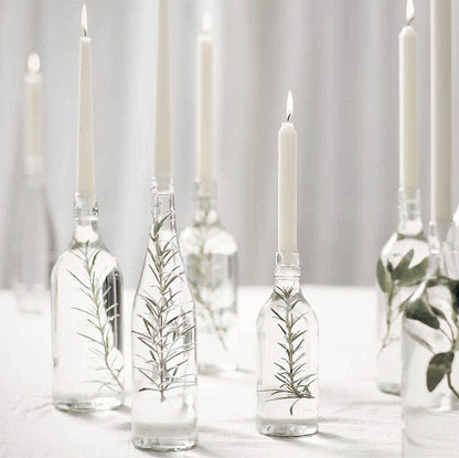 200 Stk Bolsius Professional Spitzkerzen 240x23mm Tafelkerzen - Cremeweiß (2x100er)