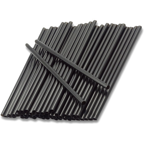1000 Mehrweg Trinkhalme Plastik 200x8mm Jumbo Strohhalme (2x500er) schwarz