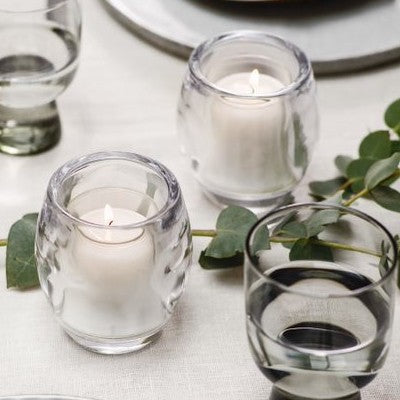 40er Tray Bolsius Refill Nachfüller Kerzen Acryl Cup 42x55mm Relight Nachfüll-Lichte - transparent