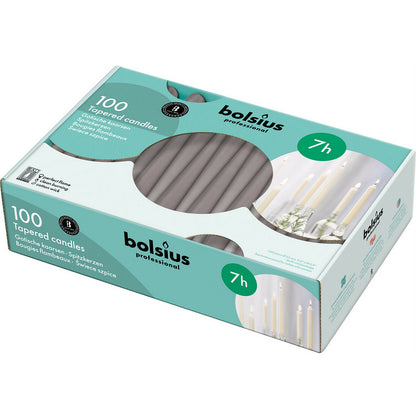 100 Stk Bolsius Professional Spitzkerzen 240x23mm Tafelkerzen Leuchterkerzen (100er Pack)