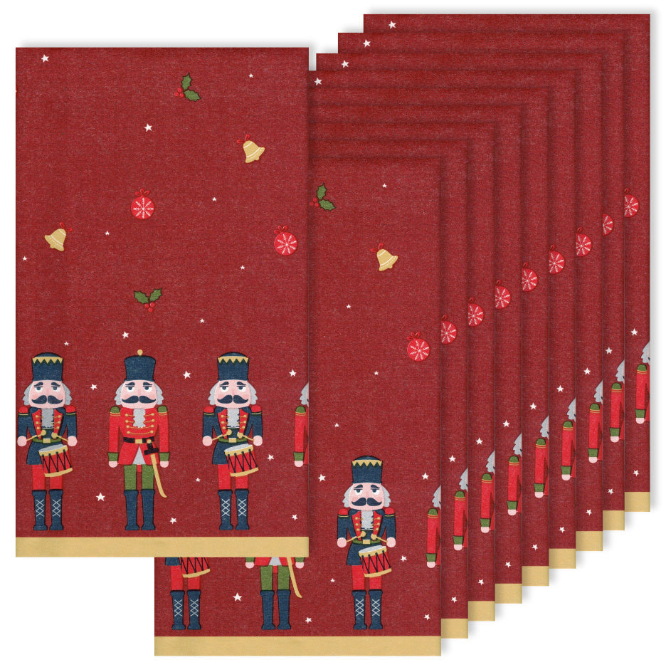10 Stk Vlies Tischdecken 180x118cm stoffähnlich Tischtuch Weihnachten