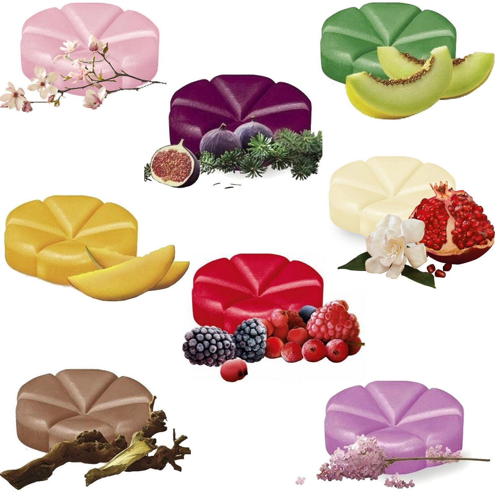 200-tlg. Bolsius CREATIONS Schmelzblüten Duftwachs Melts Mix sortiert (8x25er)