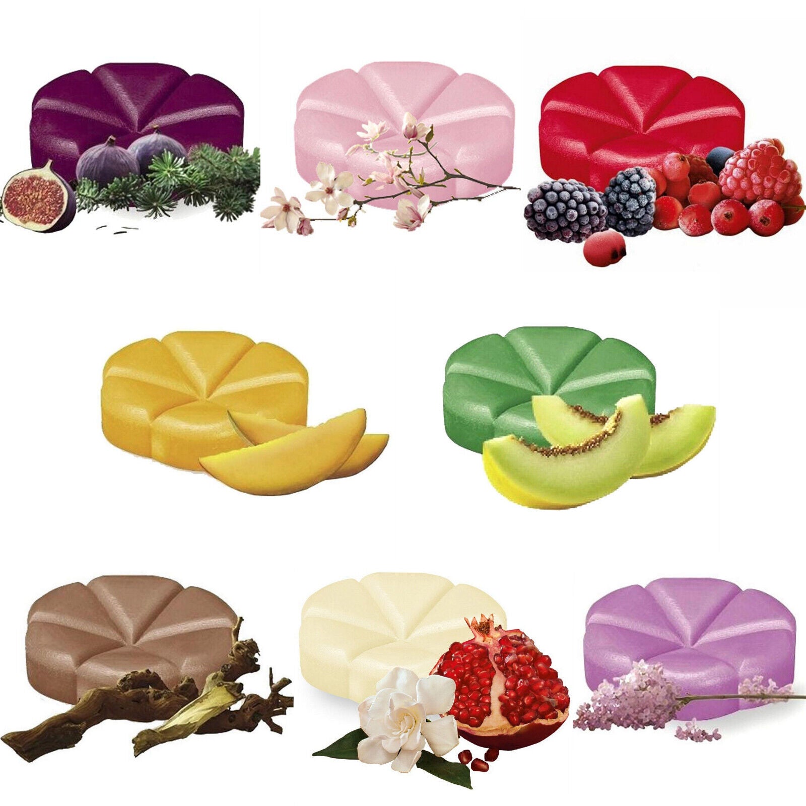 200-tlg. Bolsius CREATIONS Schmelzblüten Duftwachs Melts Mix sortiert (8x25er)