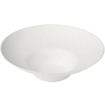 200 Bio Salatschalen Teller Ø19cm Bagasse kompostierbar - weiß (20x10er)
