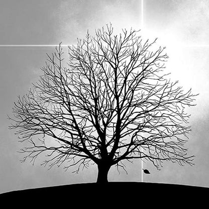 40 Stück Ambiente Servietten 33x33cm „Tree“ – Baum in Schwarz-Grau – (2x20er)