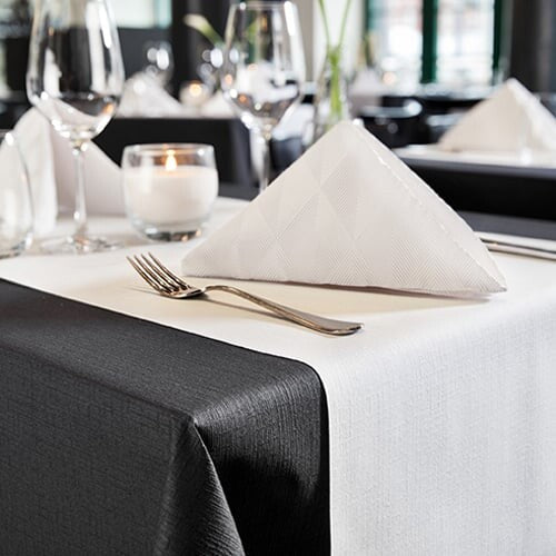 48 Meter Duni Evolin Tischläufer 41cm breit Tischband - Weiß (2 x 24 Meter)