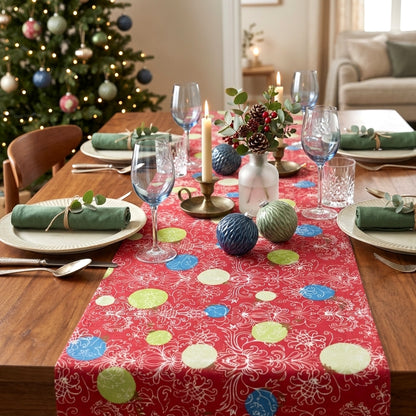 24 Meter Dunicel Tischläufer 40cm breit Tischband Weihnachten (5 Ro.x4,8m) - Angelina Mix