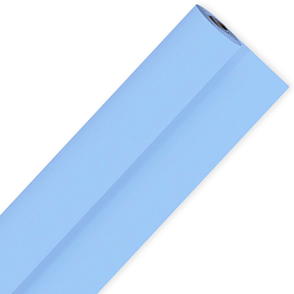 25 Meter Tischdeckenrolle 98cm breit Biertisch stoffähnlich Tischtuch - Hellblau