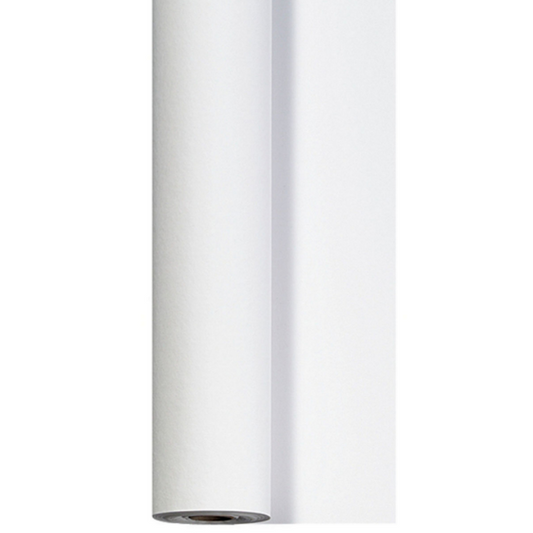 25 Meter Tischdeckenrolle 125 cm breit stoffähnliche Tischtuch - weiß