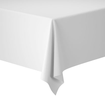 25 Meter Tischdeckenrolle 125 cm breit stoffähnliche Tischtuch - weiß