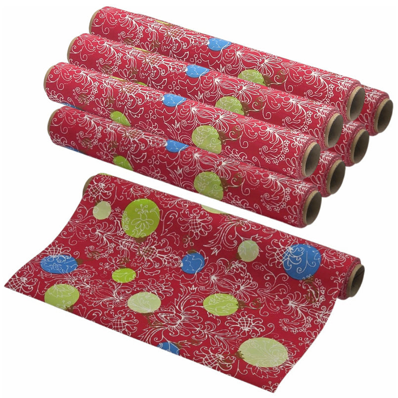 38 Meter Dunicel Tischläufer 40cm breit Tischband Weihnachten (8 Rollen) - Angelina Mix